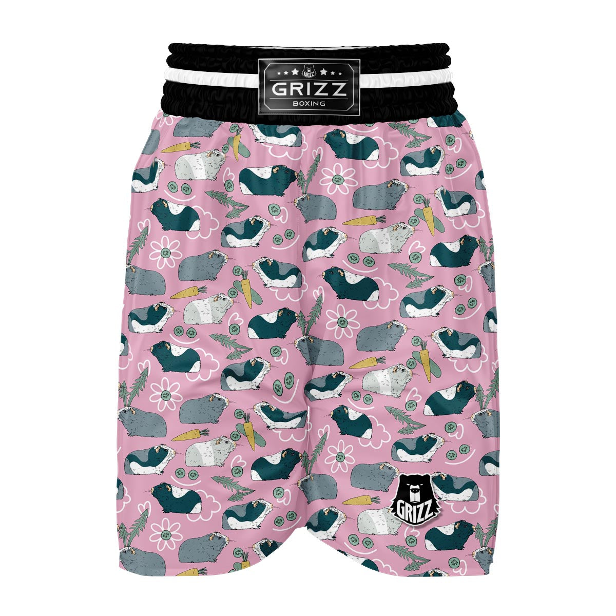 Guinea Pig Print Pattern Boxing Shorts-grizzshop