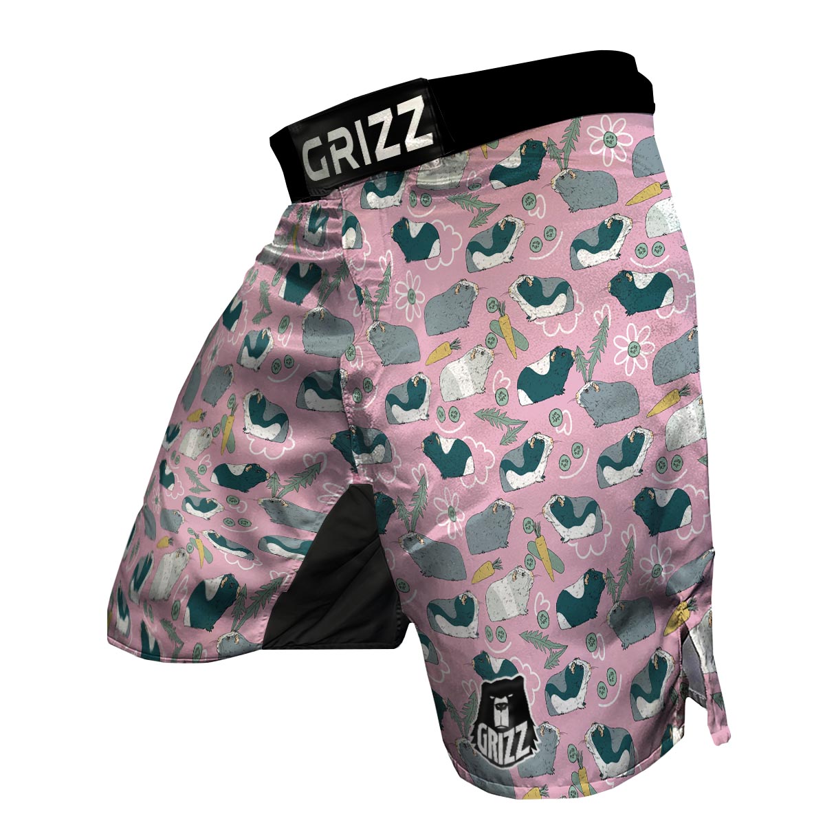 Guinea Pig Print Pattern MMA Shorts-grizzshop