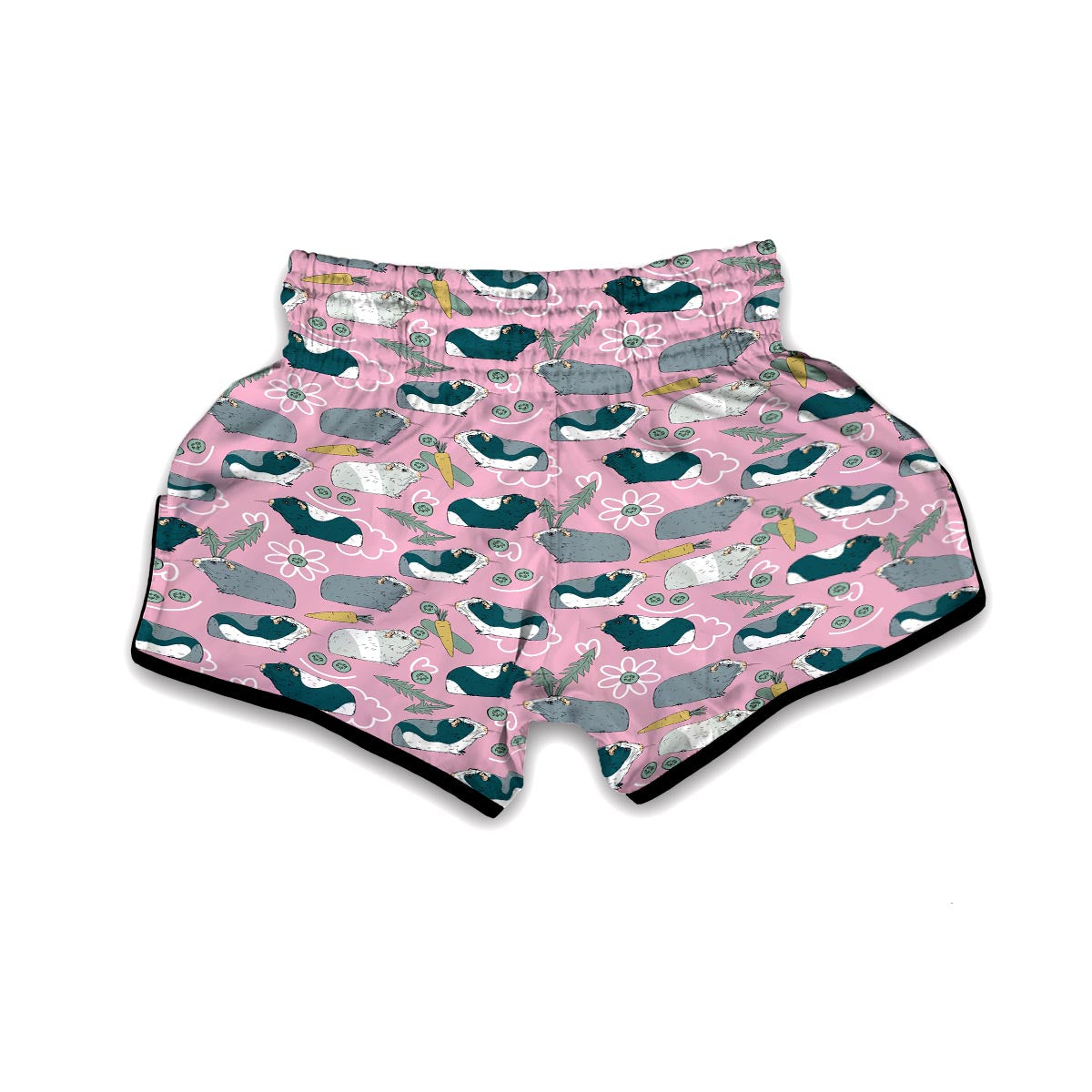Guinea Pig Print Pattern Muay Thai Boxing Shorts-grizzshop