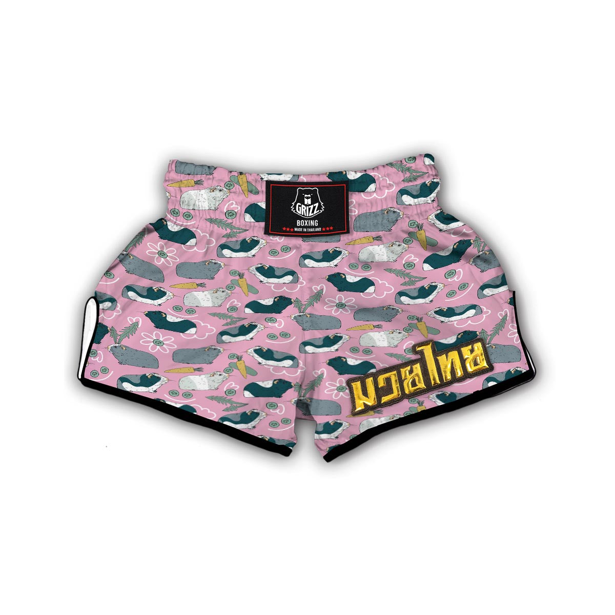 Guinea Pig Print Pattern Muay Thai Boxing Shorts-grizzshop