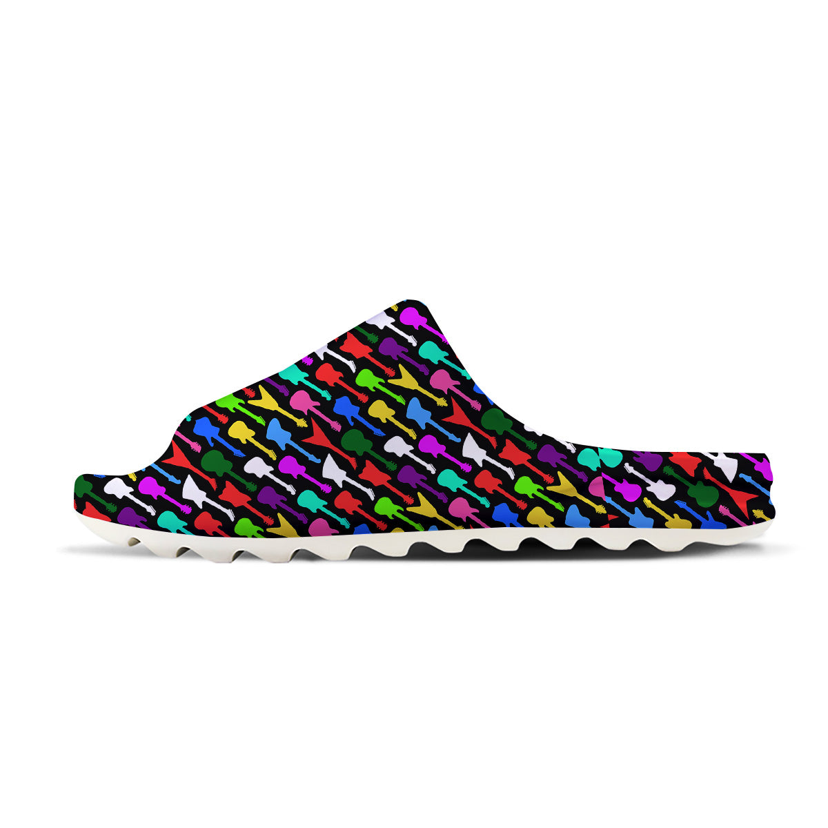 Guitars Colorful Print Pattern Sandals-grizzshop