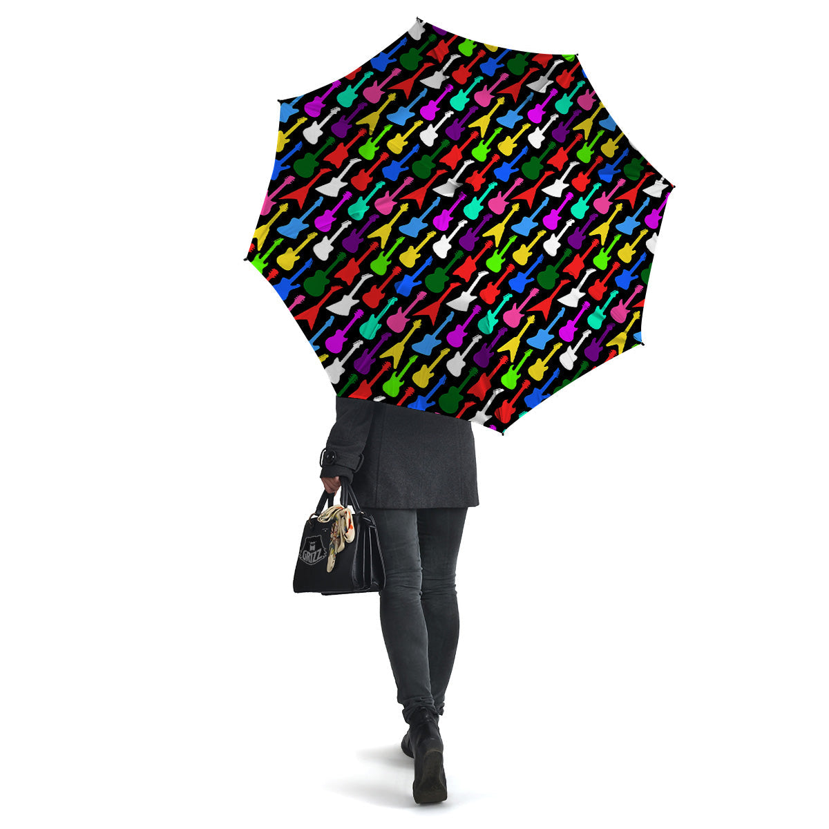Guitars Colorful Print Pattern Umbrella-grizzshop