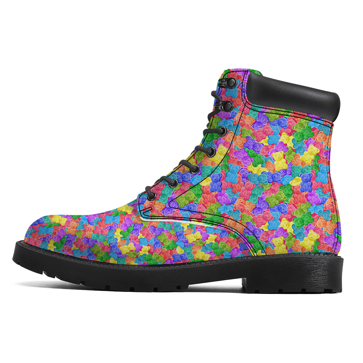 Gummy Bear Colorful Print Boots-grizzshop