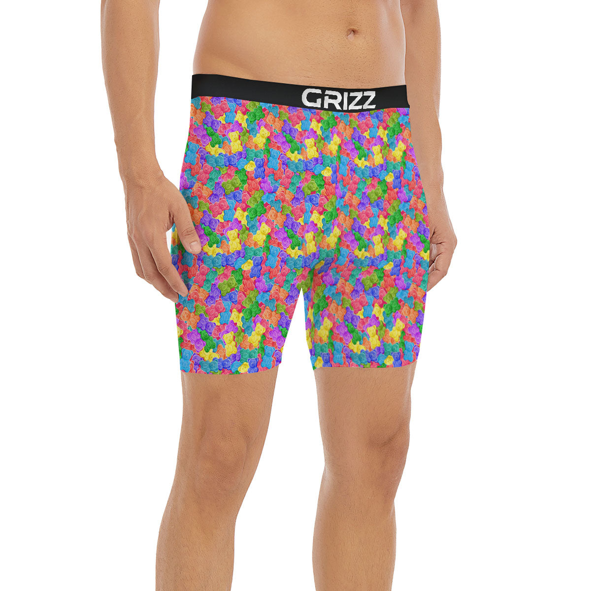 Gummy Bear Colorful Print Boxer Briefs-grizzshop