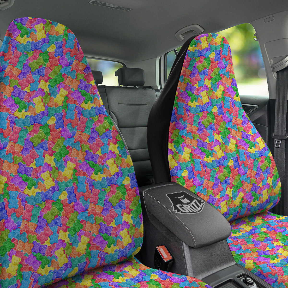 Gummy Bear Colorful Print Car Seat Covers-grizzshop