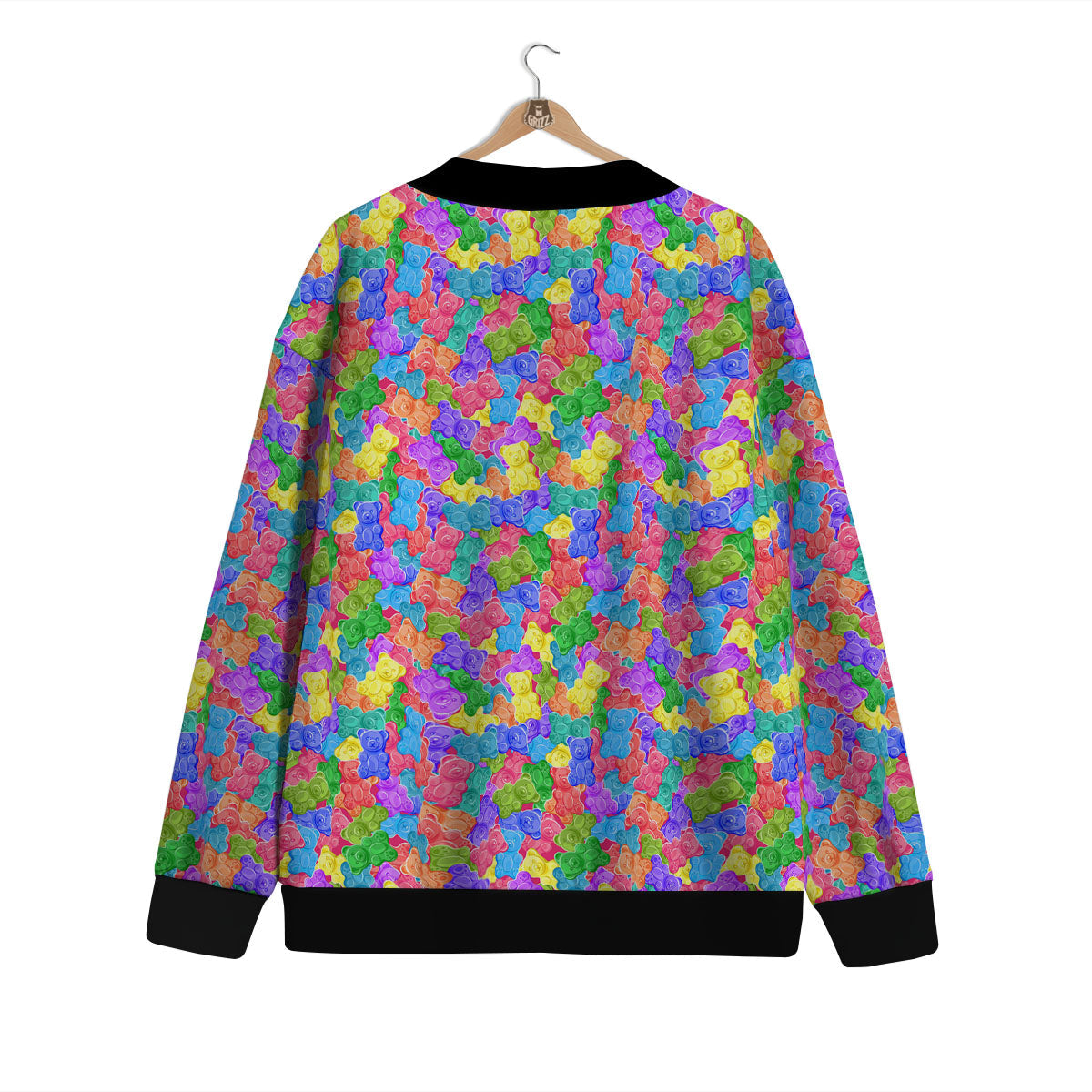 Gummy Bear Colorful Print Cardigan-grizzshop
