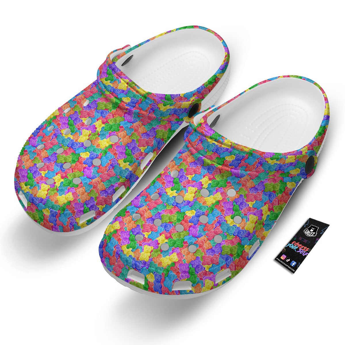 Gummy Bear Colorful Print Clog-grizzshop