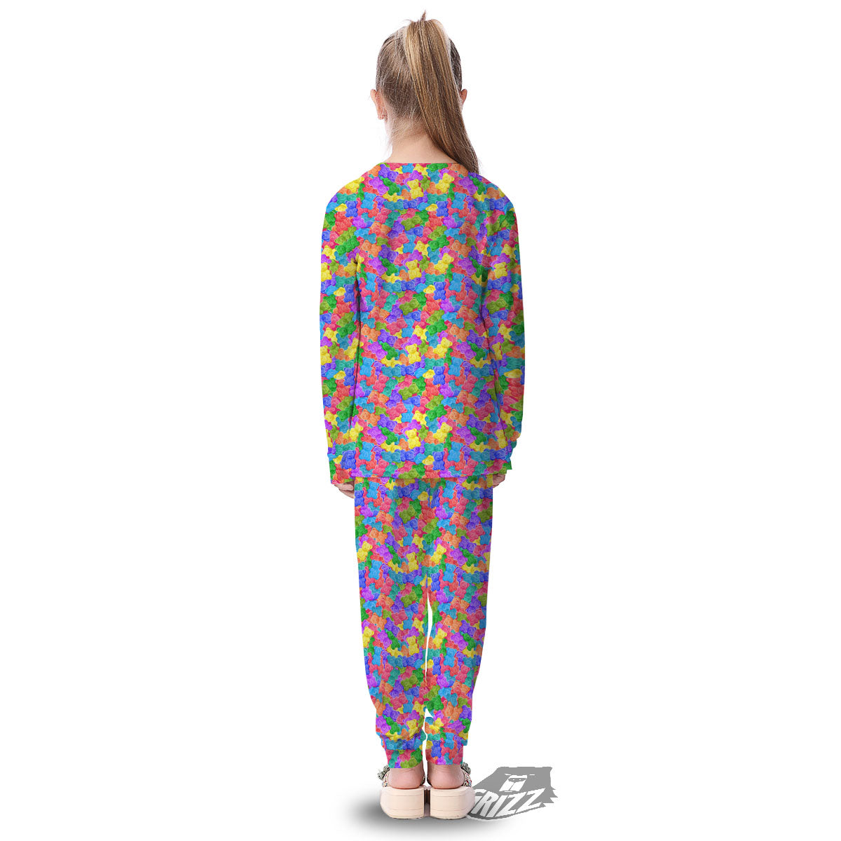 Gummy Bear Colorful Print Kid's Pajamas-grizzshop