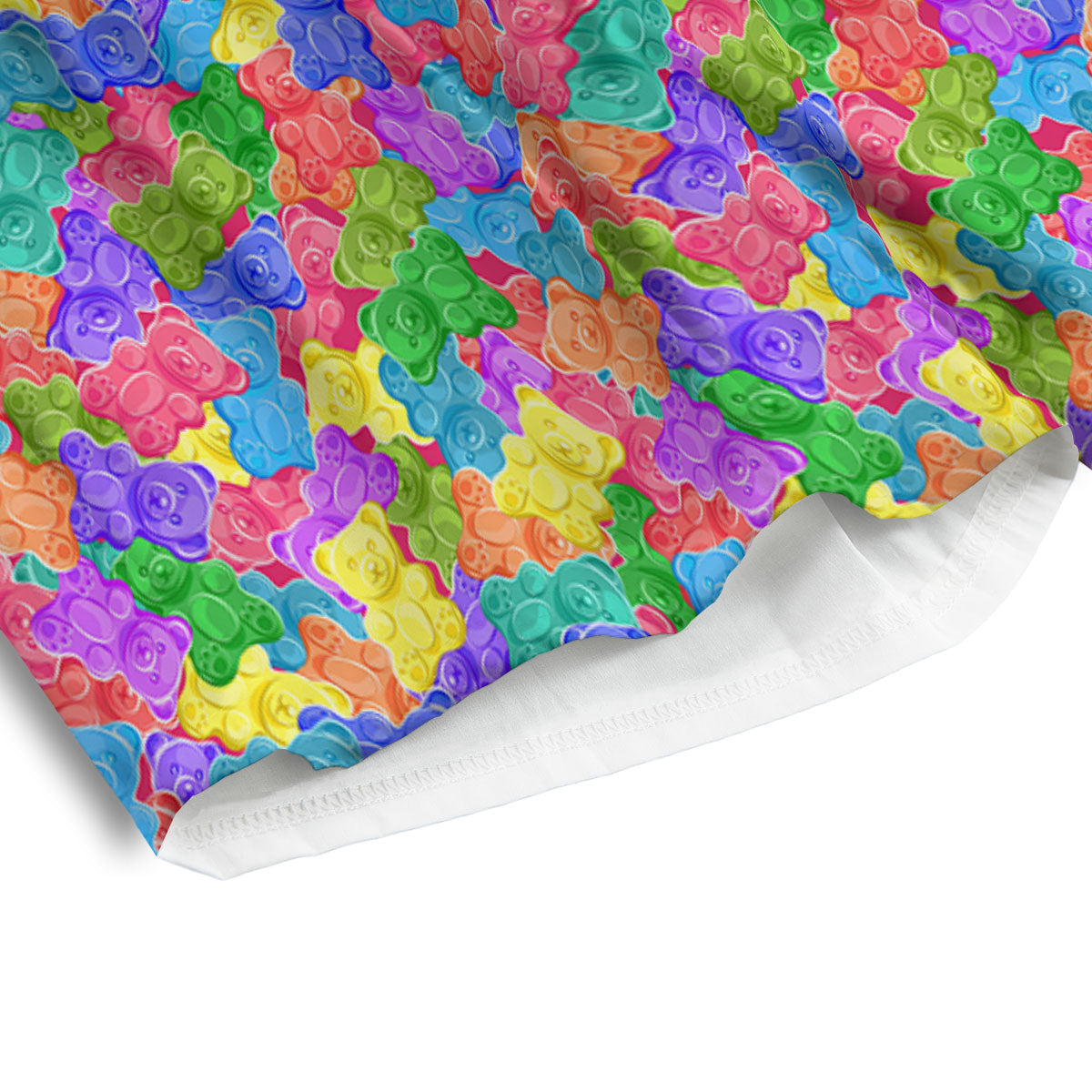 Gummy Bear Colorful Print Men's Athletic Shorts