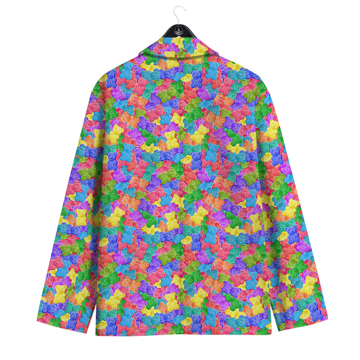 Gummy Bear Colorful Print Men's Sport Coat-grizzshop
