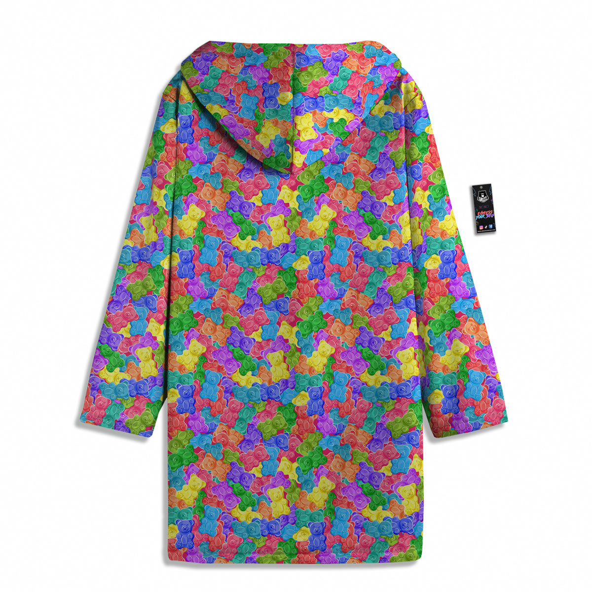 Gummy Bear Colorful Print Men's Windbreaker Jacket-grizzshop