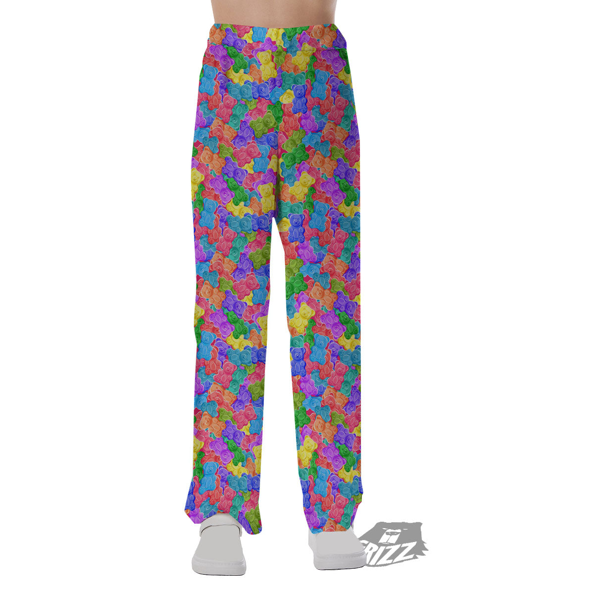 Gummy Bear Colorful Print Pajama Pants-grizzshop