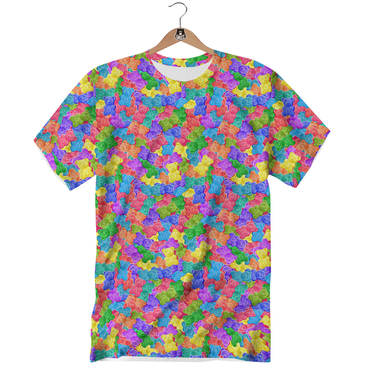 Gummy Bear Colorful Print T-Shirt-grizzshop