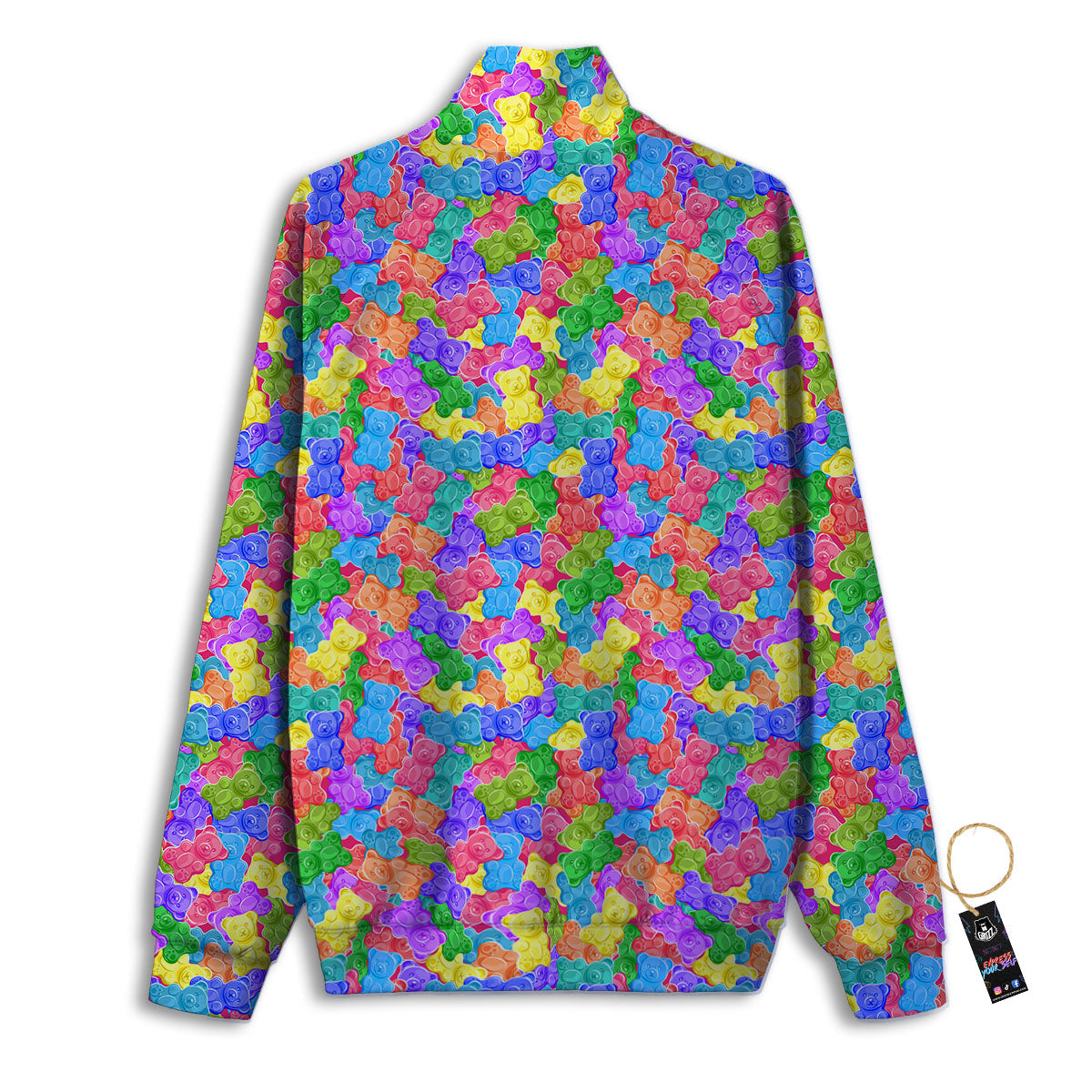 Gummy Bear Colorful Print Track Jacket-grizzshop