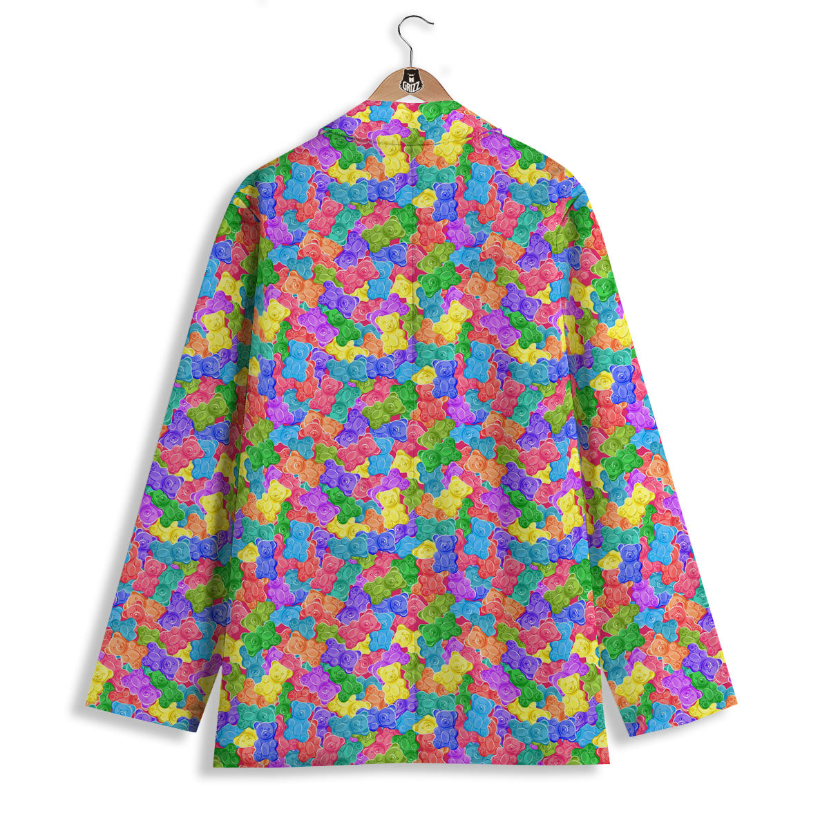 Gummy Bear Colorful Print Women's Blazer-grizzshop