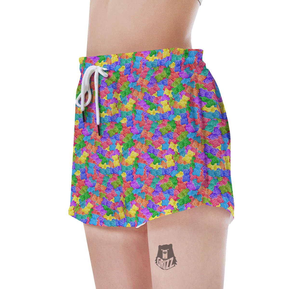 Gummy Bear Colorful Print Women's Shorts-grizzshop