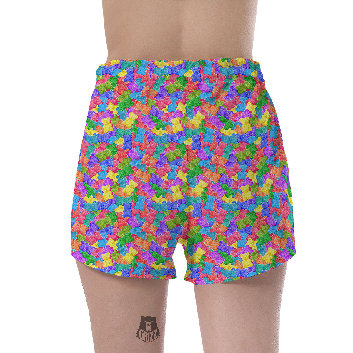 Gummy Bear Colorful Print Women's Shorts-grizzshop