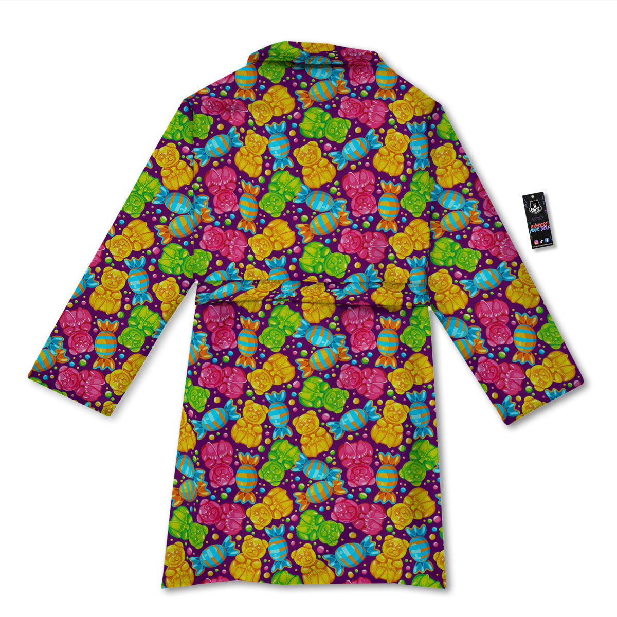 Gummy Colorful Print Bathrobe-grizzshop