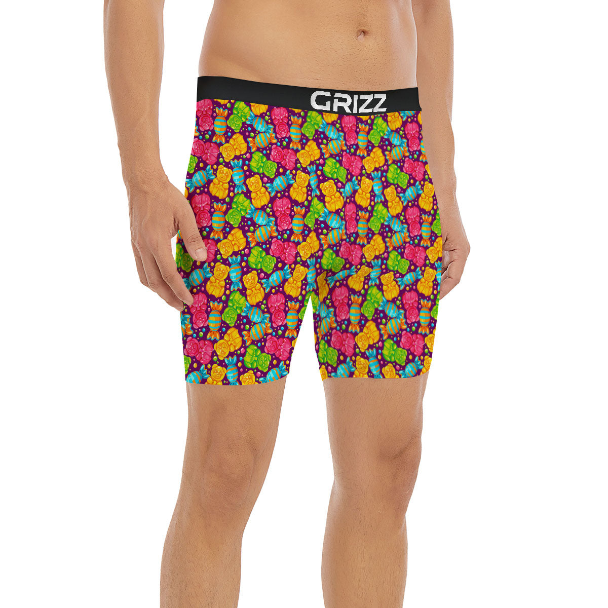Gummy Colorful Print Boxer Briefs-grizzshop