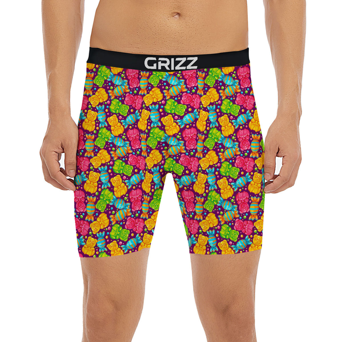 Gummy Colorful Print Boxer Briefs-grizzshop