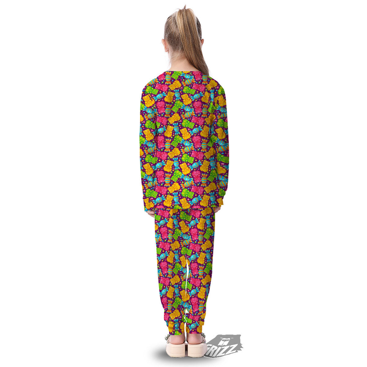 Gummy Colorful Print Kid's Pajamas-grizzshop