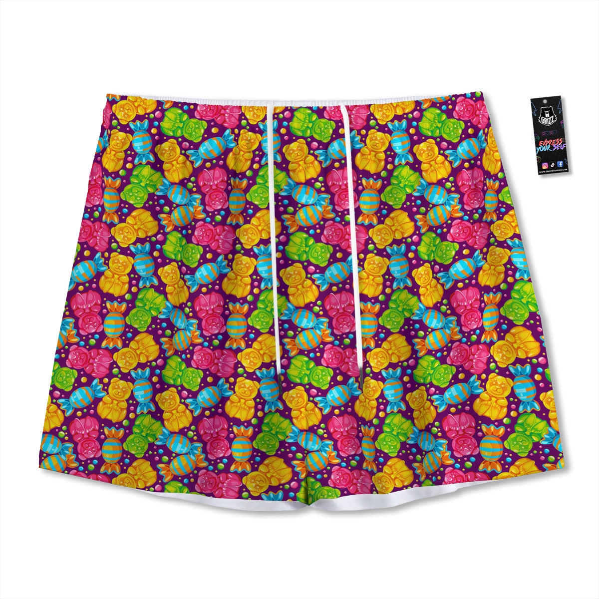 Giraffe Cute Cartoon Print Pattern Mesh Shorts
