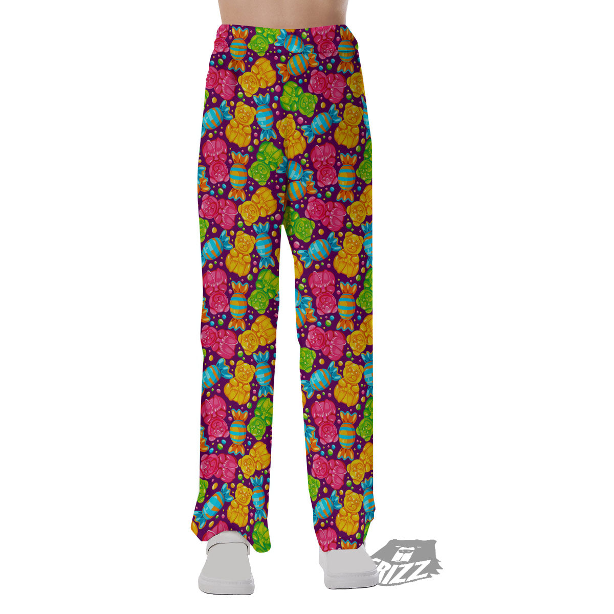 Gummy Colorful Print Pajama Pants-grizzshop