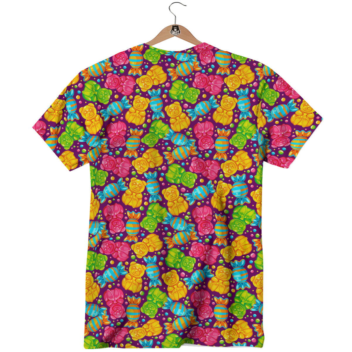 Gummy Colorful Print T-Shirt-grizzshop