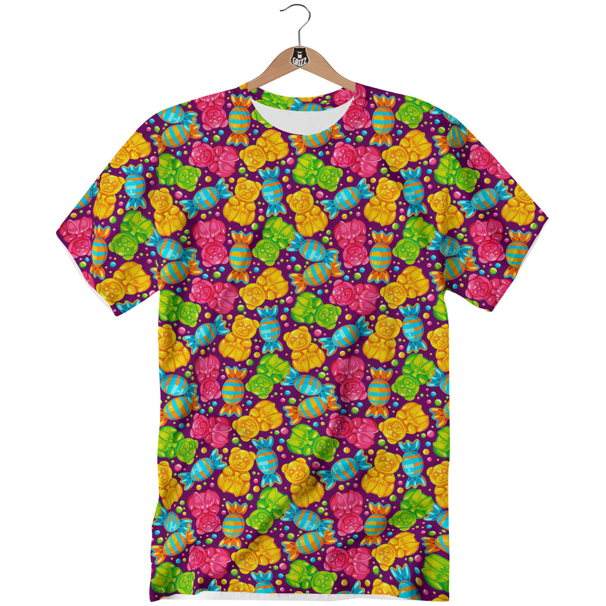 Gummy Colorful Print T-Shirt-grizzshop