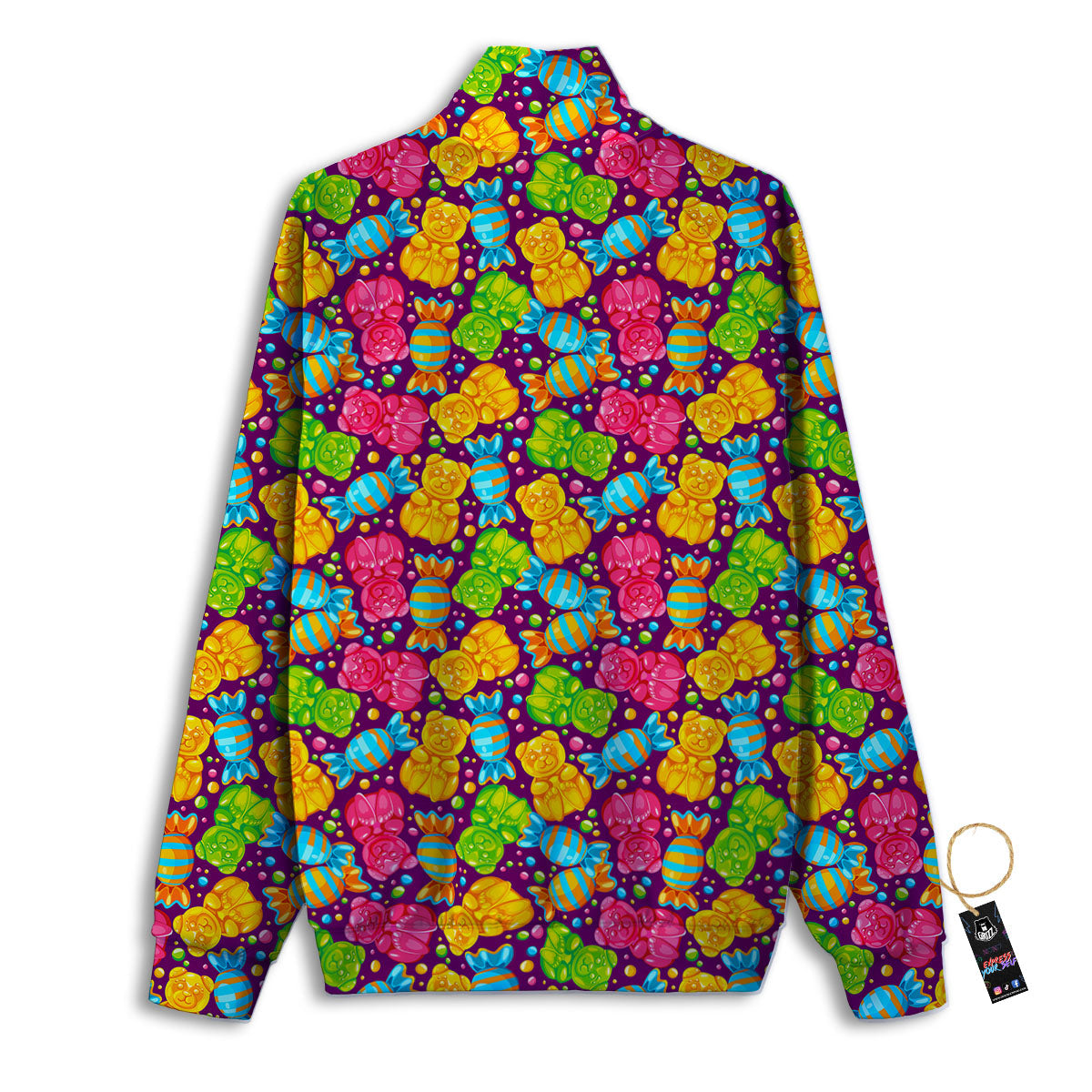Gummy Colorful Print Track Jacket-grizzshop