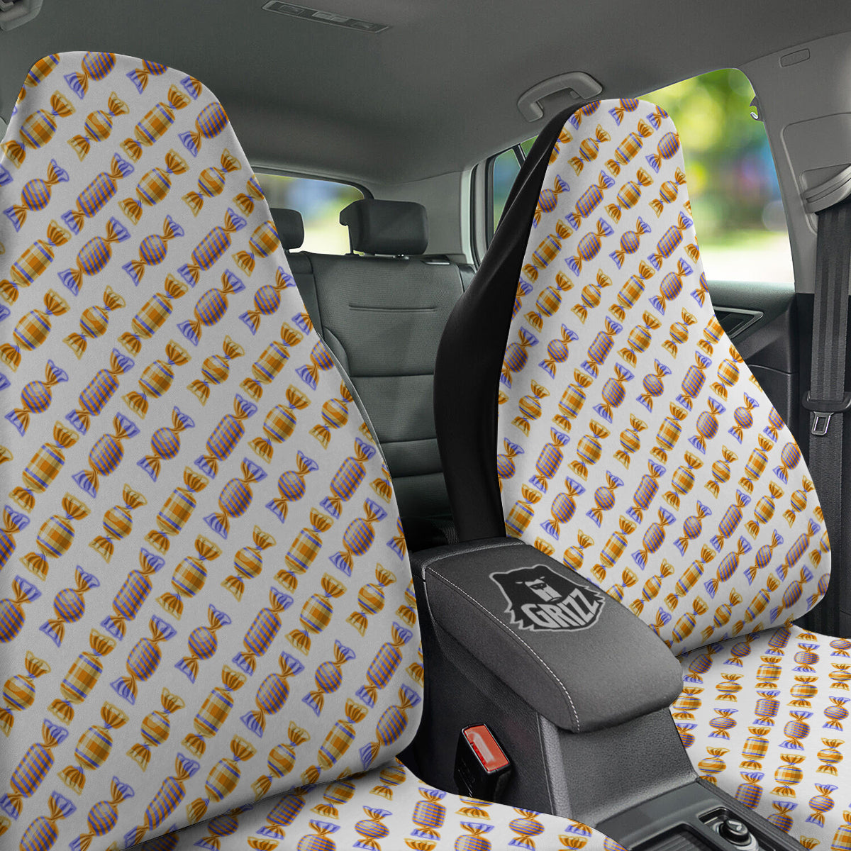 Gummy Yummy Print Pattern Car Seat Covers-grizzshop