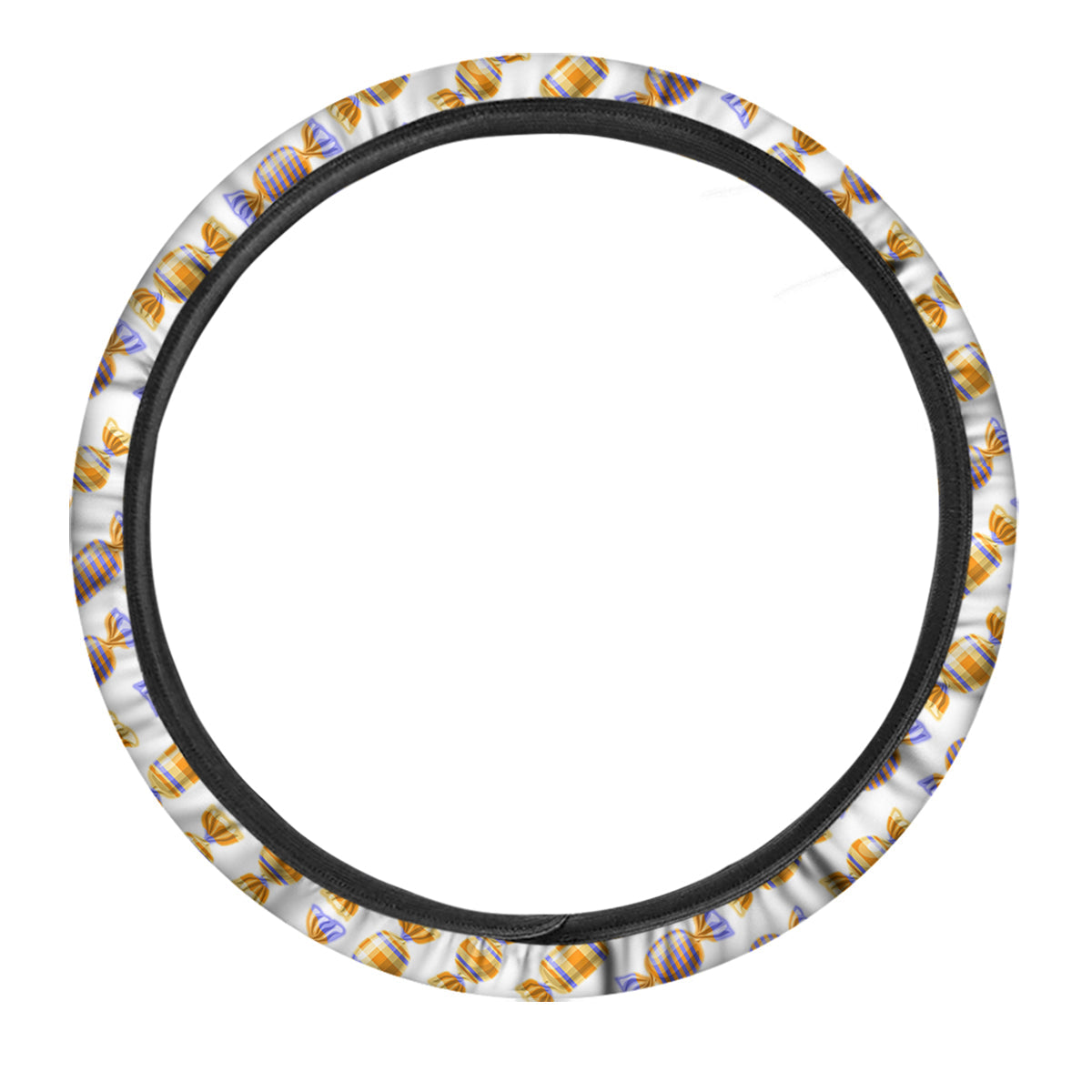Gummy Yummy Print Pattern Car Steering Wheel Cover-grizzshop