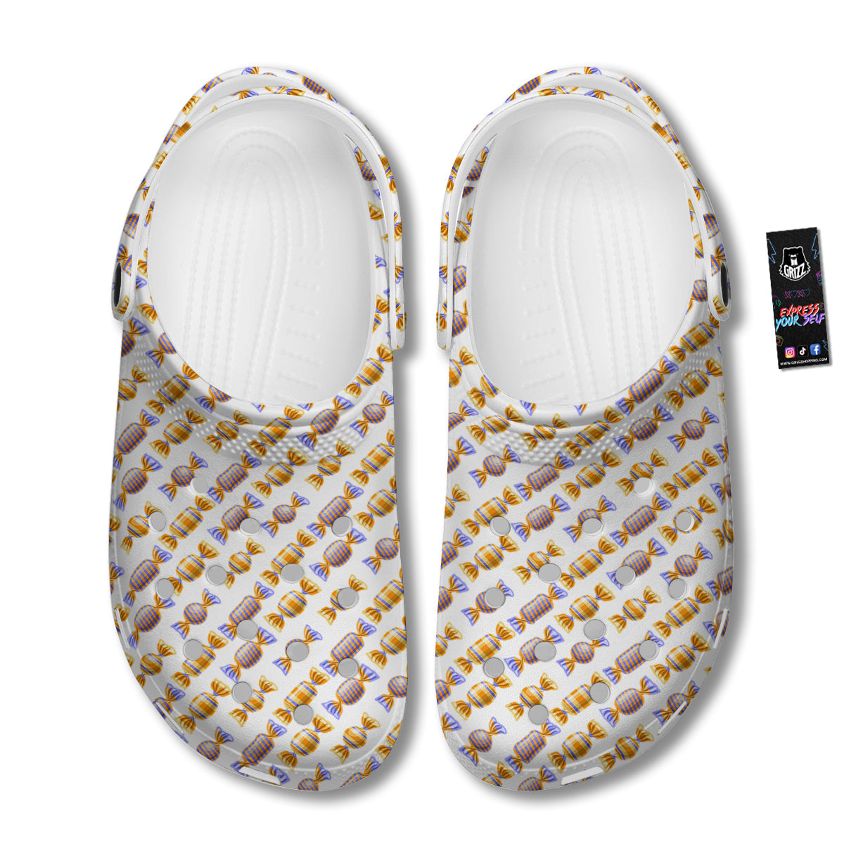 Gummy Yummy Print Pattern Clog-grizzshop