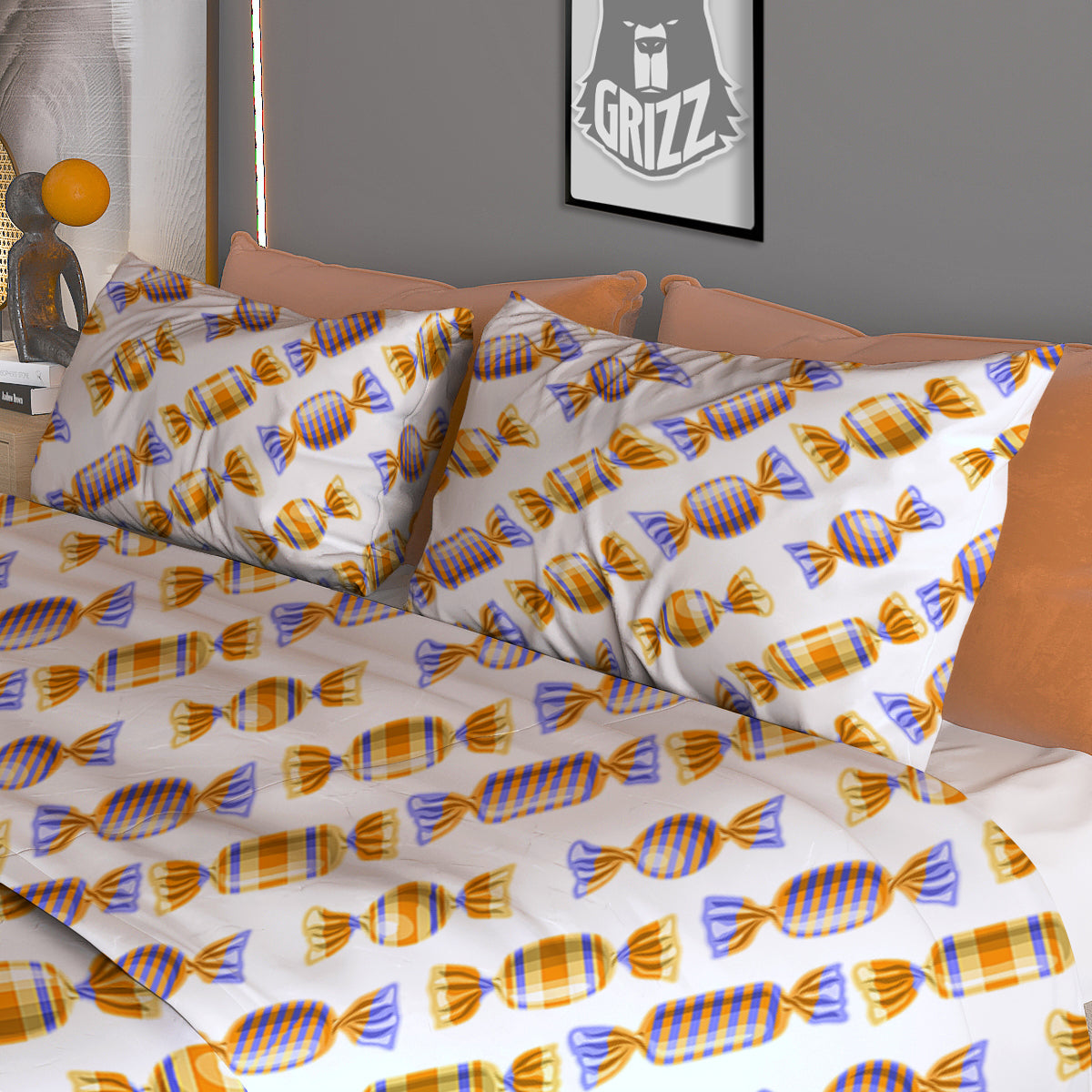 Gummy Yummy Print Pattern Duvet Cover Bedding Set
