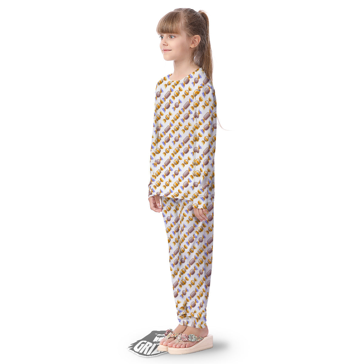 Gummy Yummy Print Pattern Kid's Pajamas-grizzshop