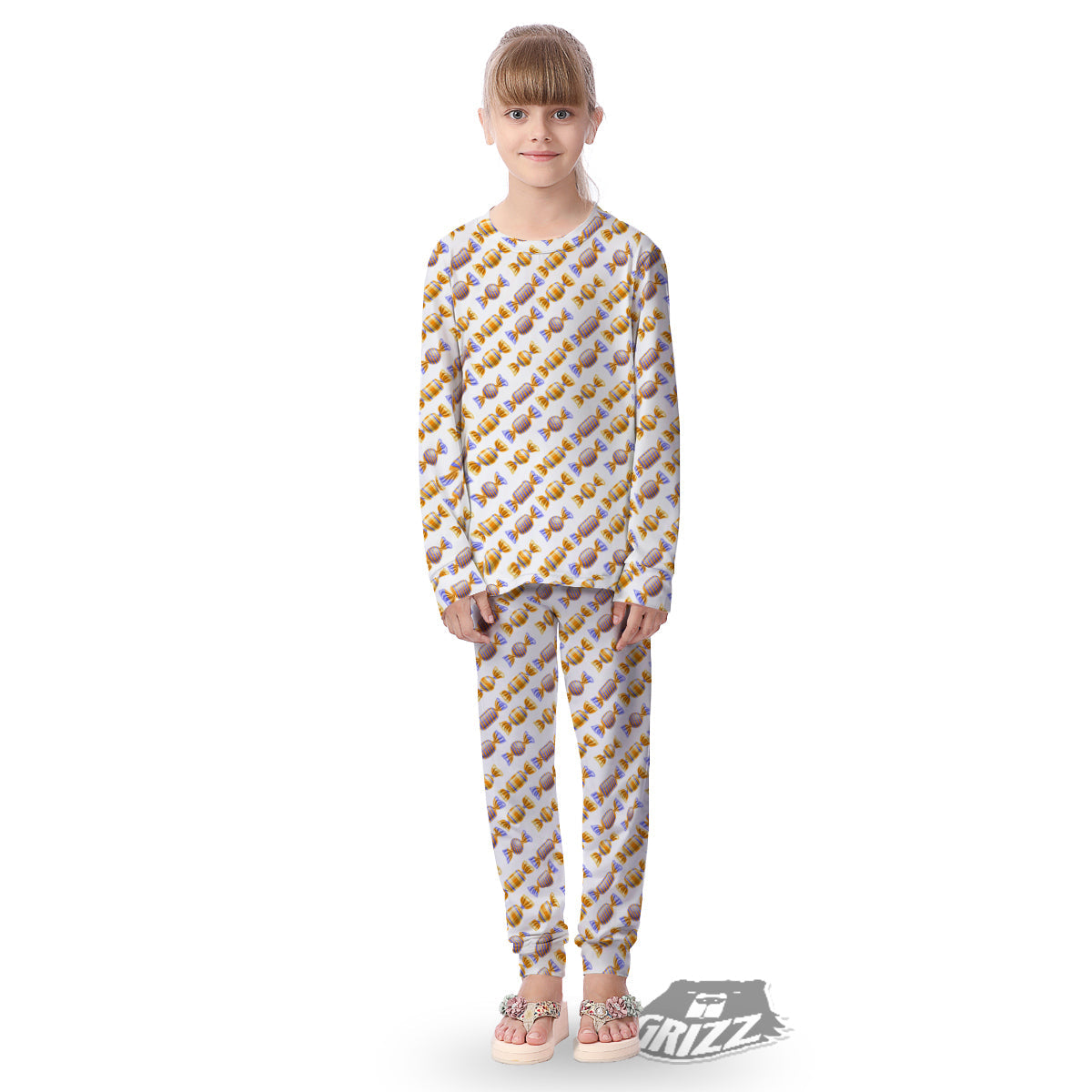 Gummy Yummy Print Pattern Kid's Pajamas-grizzshop