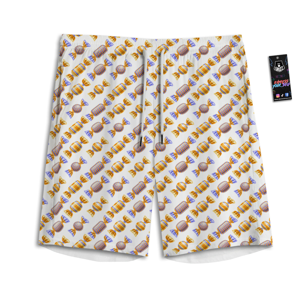 Gummy Yummy Print Pattern Men's Athletic Shorts