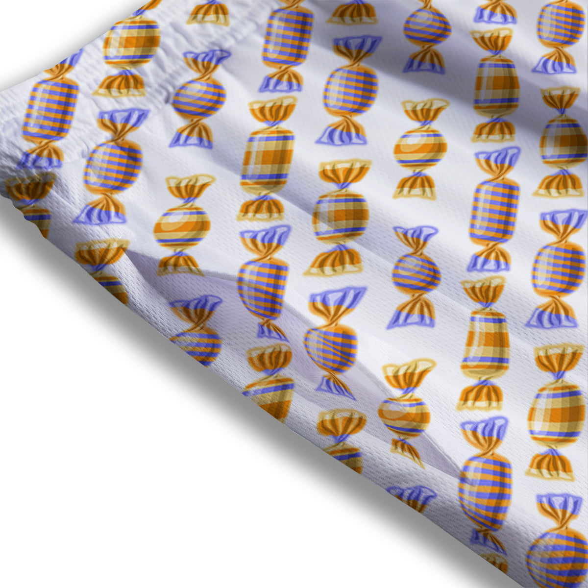 Gummy Yummy Print Pattern Mesh Shorts