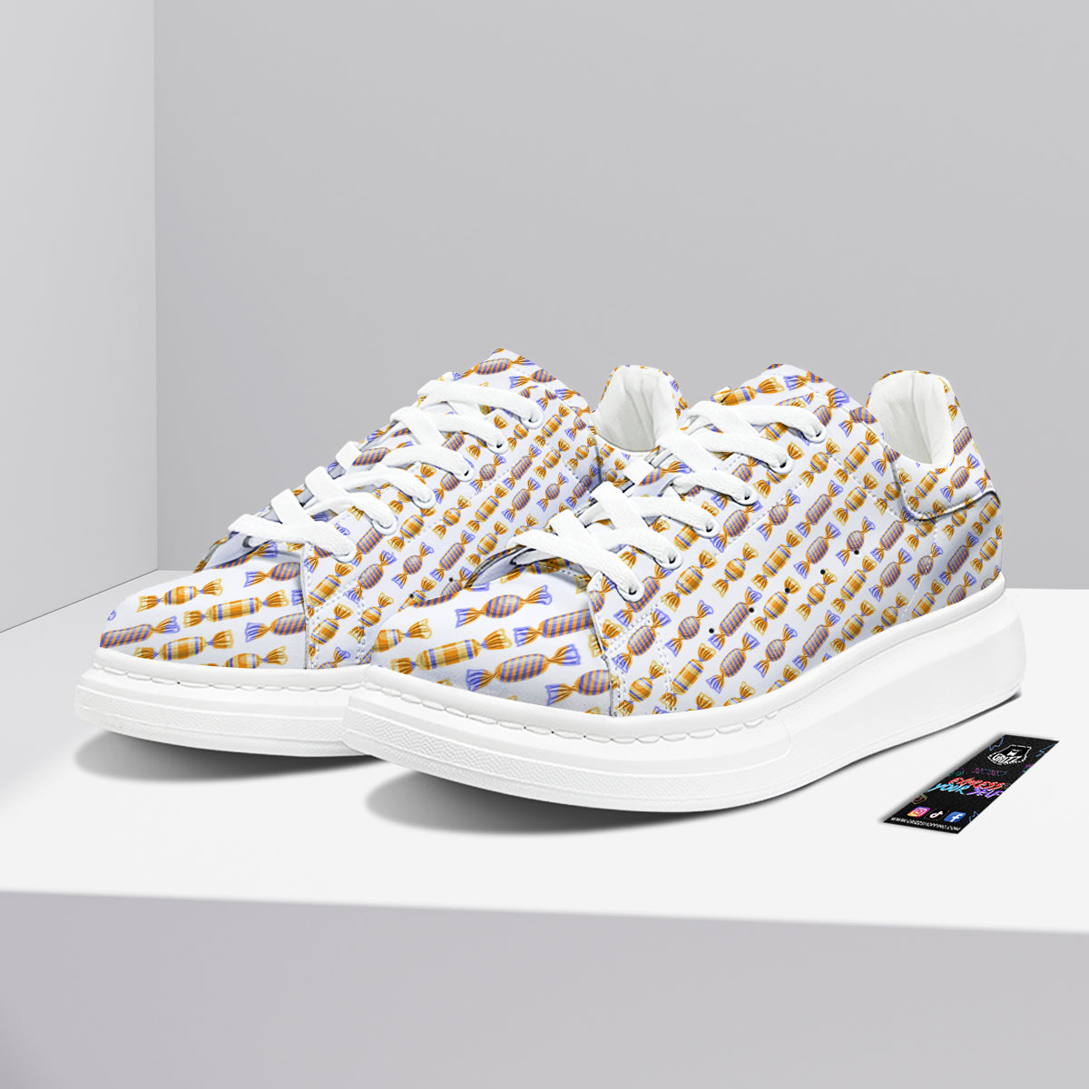 Gummy Yummy Print Pattern Platform Shoes-grizzshop