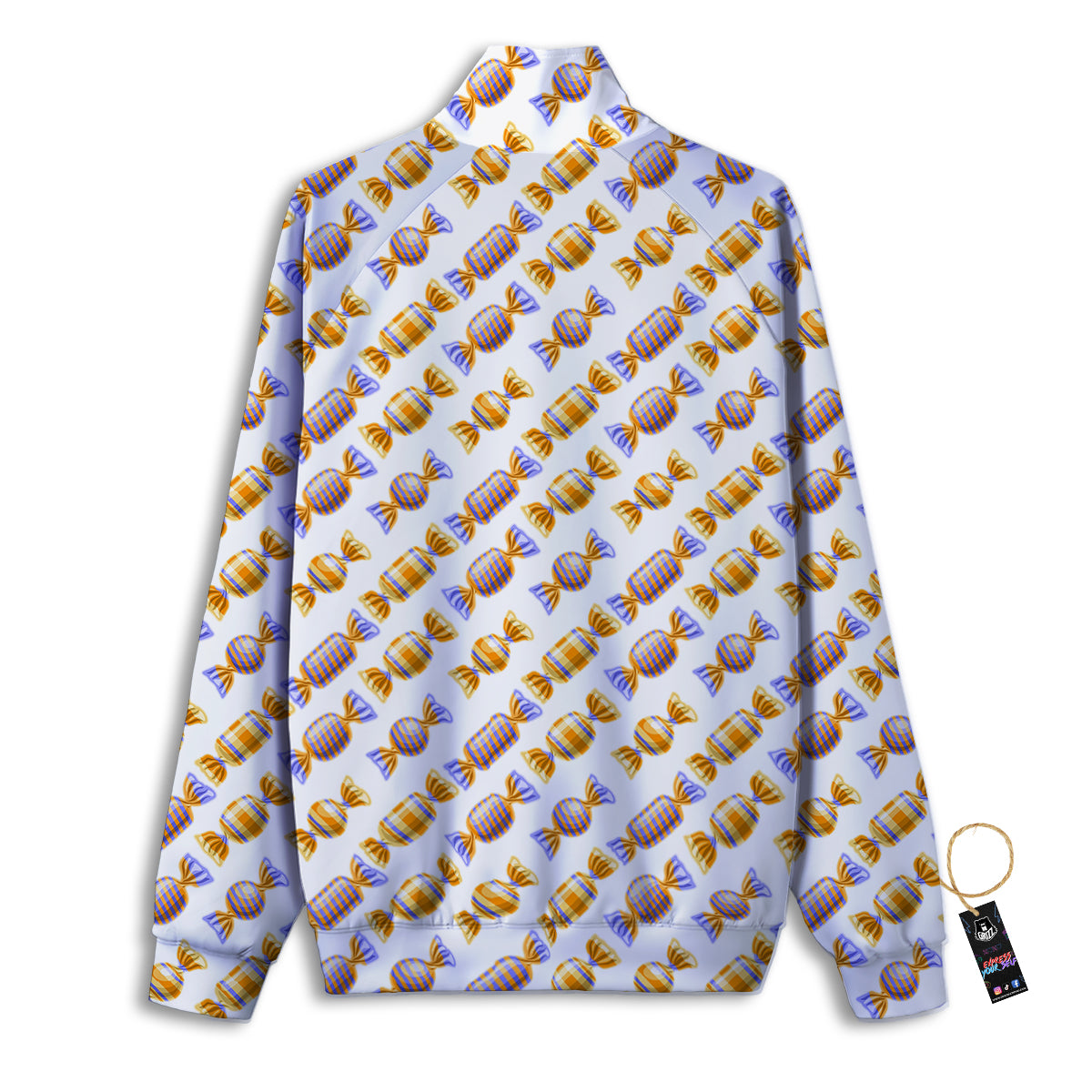 Gummy Yummy Print Pattern Track Jacket-grizzshop