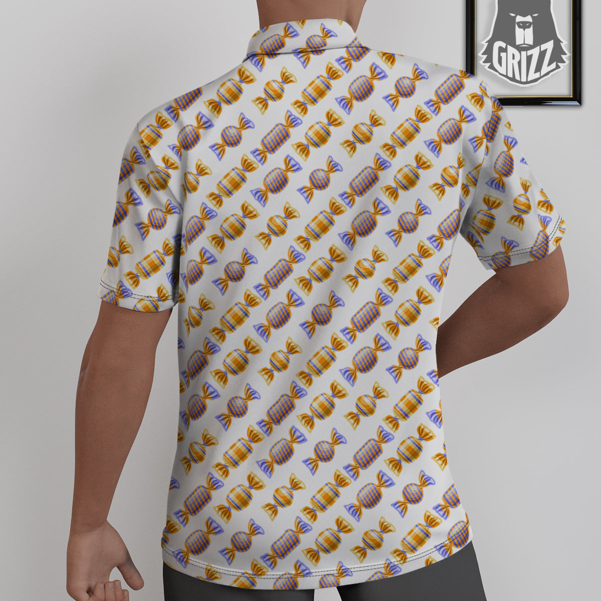 Gummy Yummy Print Pattern Untucked Shirts-grizzshop