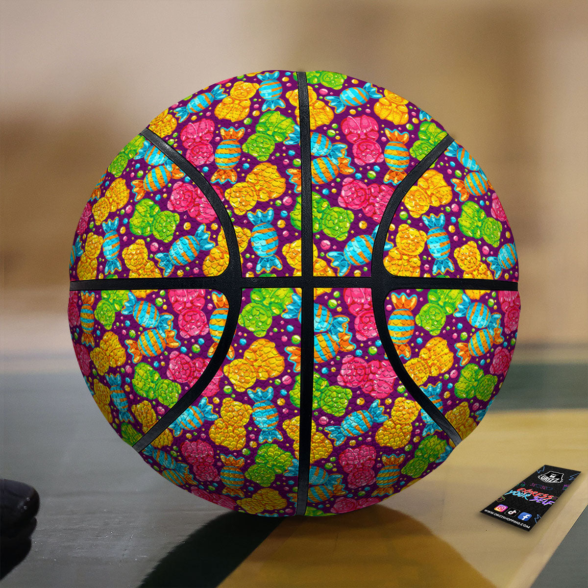 Gummy Colorful Print Basketball