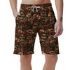 Gun Rose Skull Men's Shorts-grizzshop