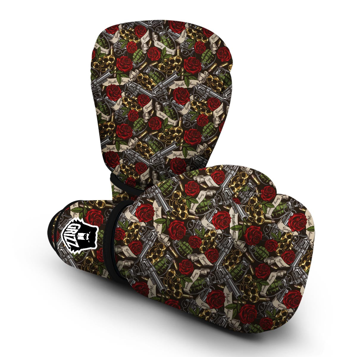 Gun Roses Boxing Gloves-grizzshop