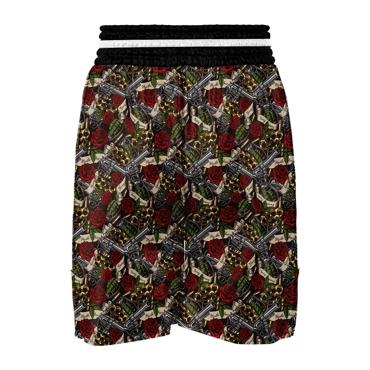 Gun Roses Boxing Shorts-grizzshop