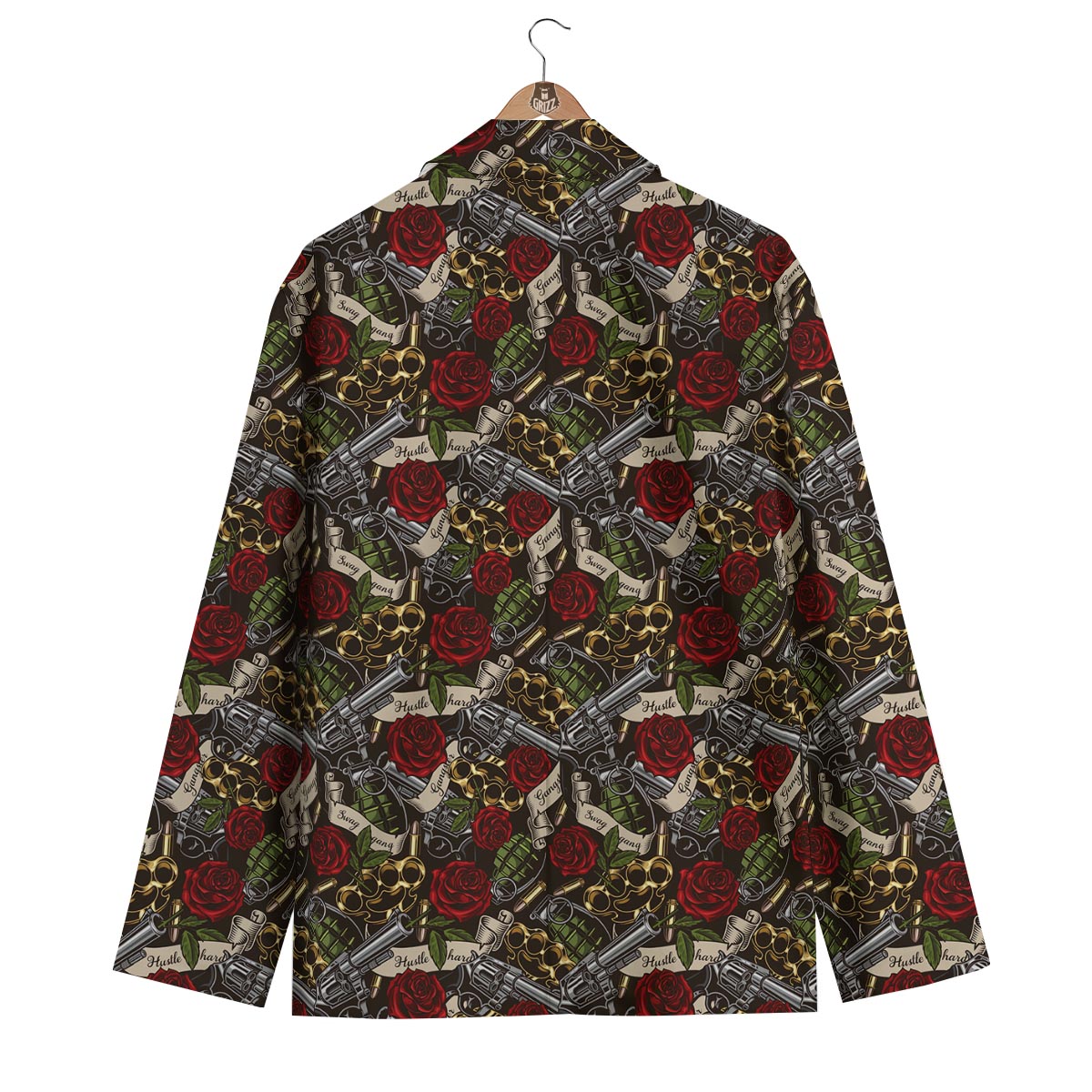 Gun Roses Men's Blazer-grizzshop