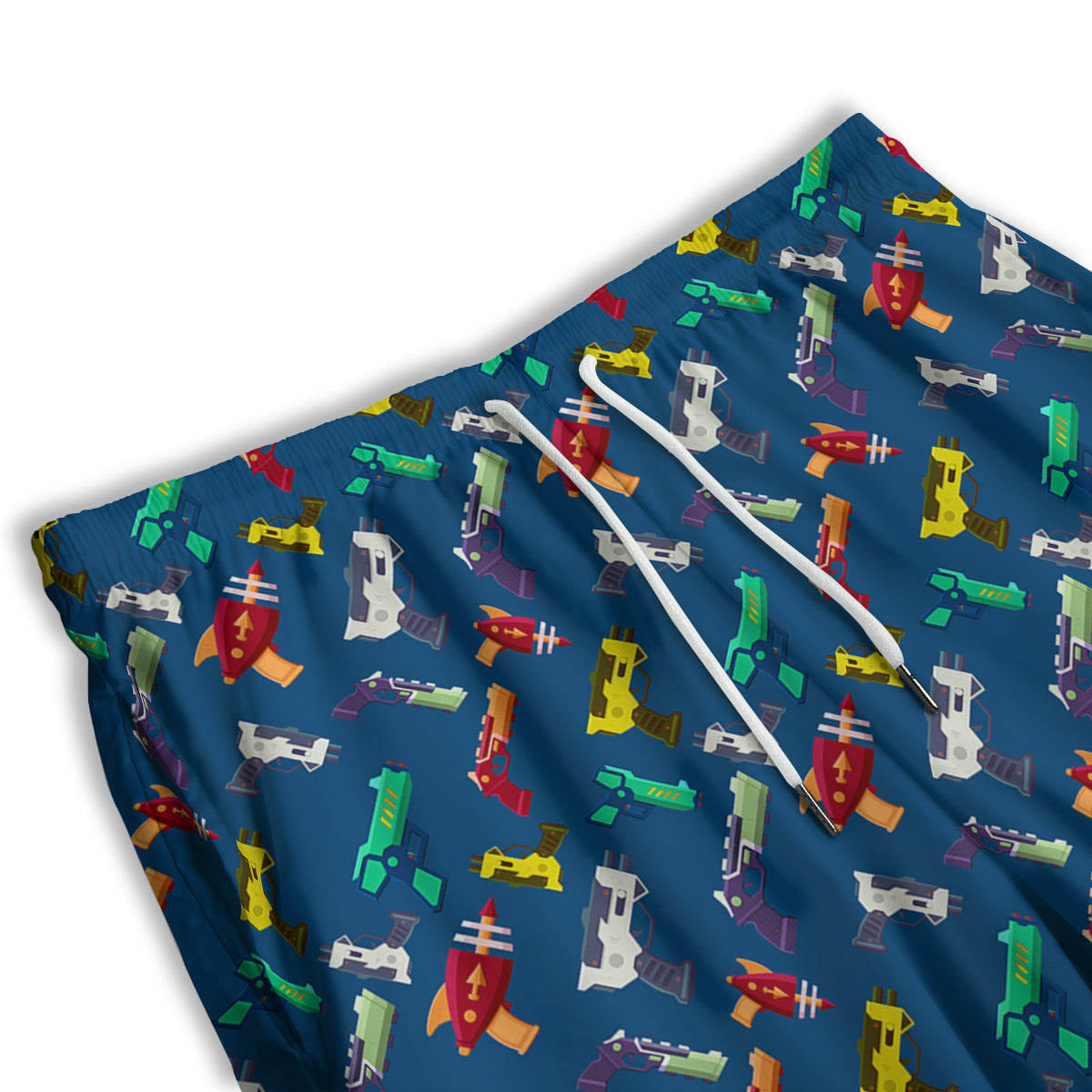 Guns Game Colorful Print Pattern Men's Athletic Shorts