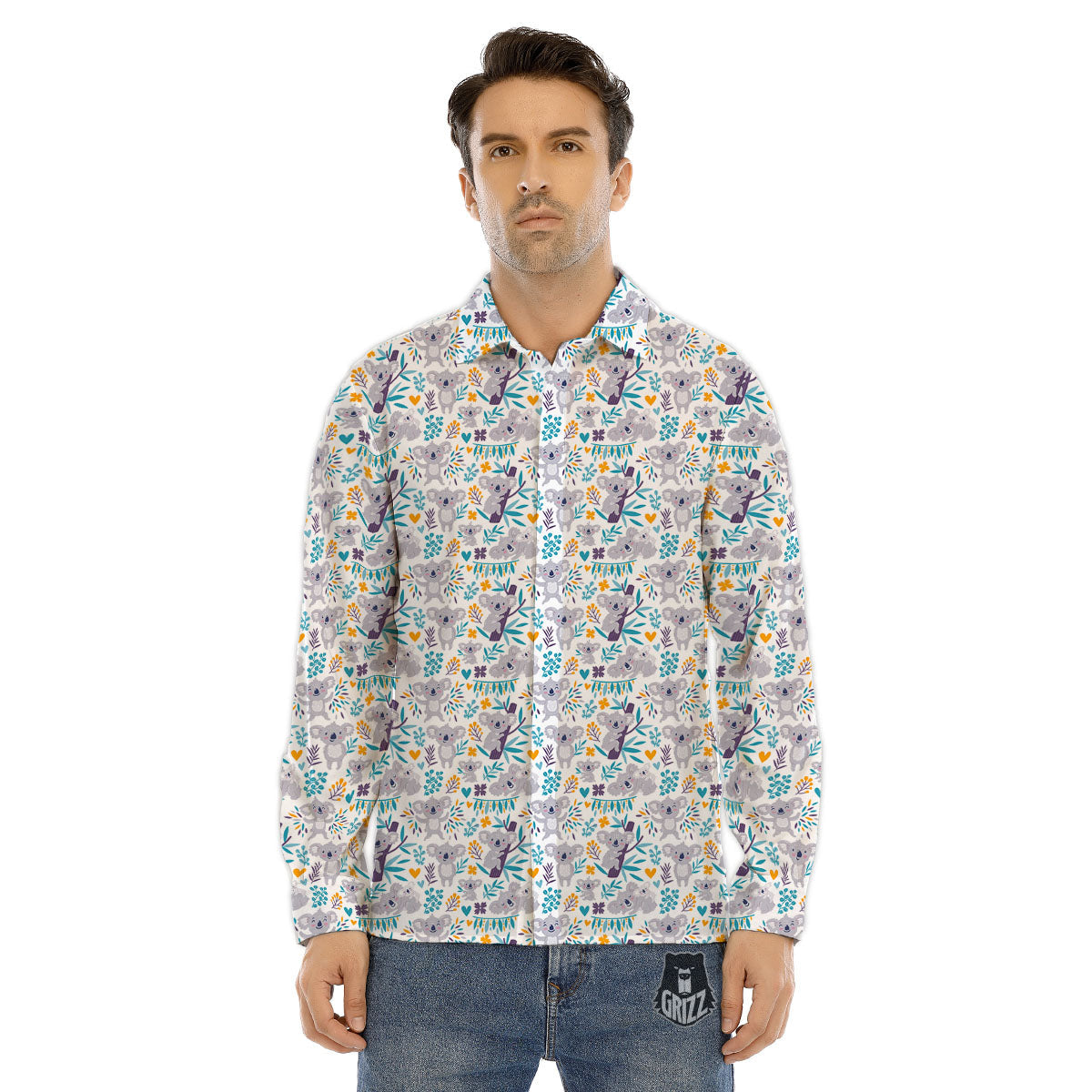Guns Game Colorful Print Pattern Men's Dress Shirts-grizzshop