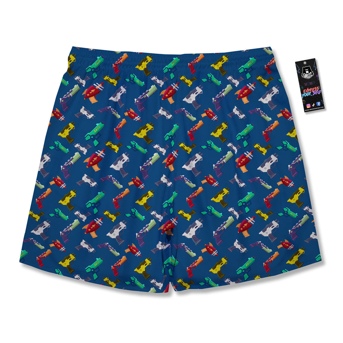 Guns Game Colorful Print Pattern Men's Running Shorts-grizzshop