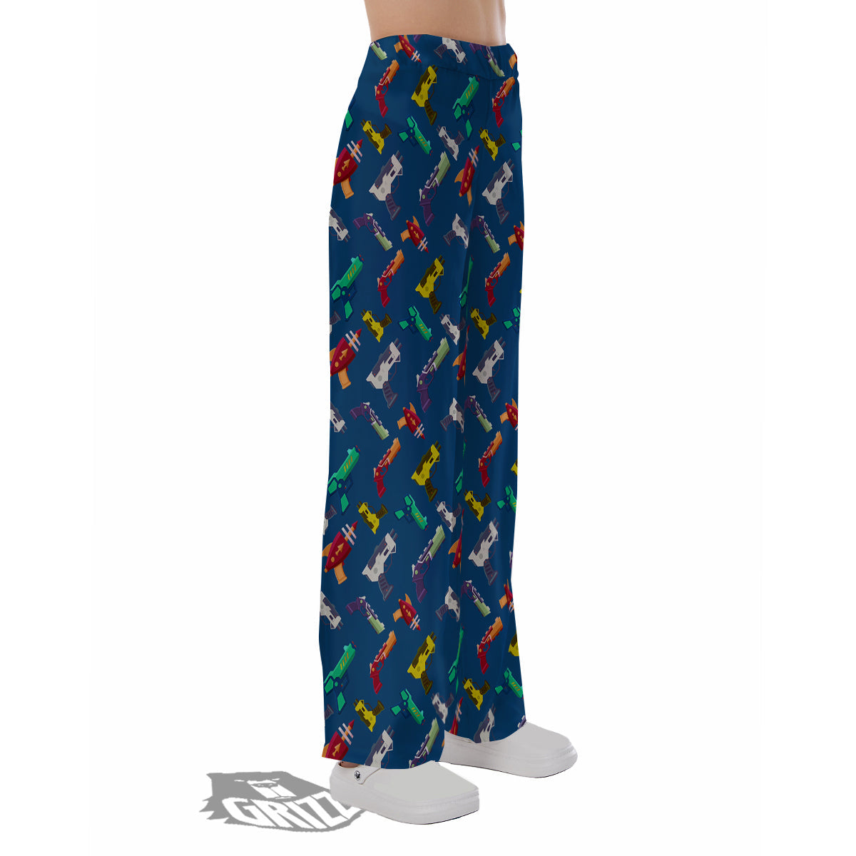 Guns Game Colorful Print Pattern Pajama Pants-grizzshop